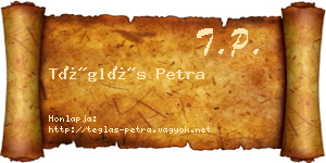 Téglás Petra névjegykártya
